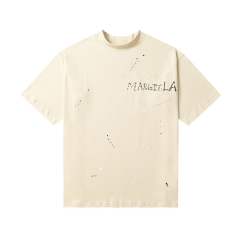 Maison Margiela MM6 Splash Ink T-Shirt Purple Beige