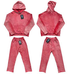 Hellstar Studios Sample Blank Hoodie Pants Tracksuit Red