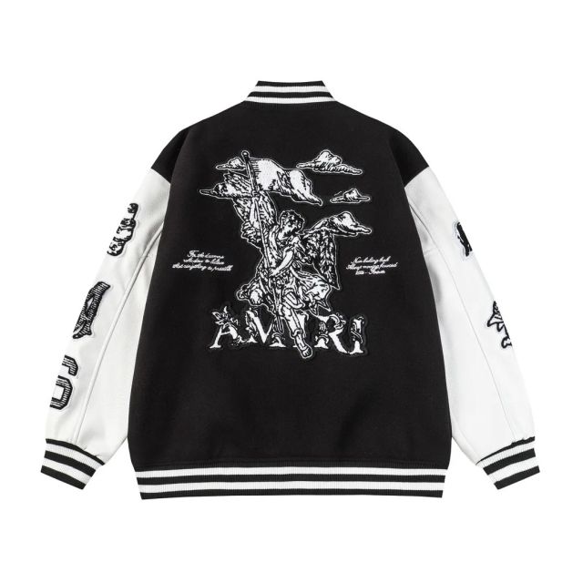 Cupid Varsity Jacket Black