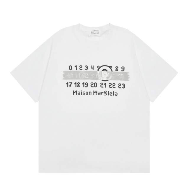 Maison Margiela MM6 Tape T-Shirt Black White