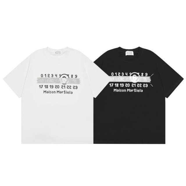 Maison Margiela MM6 Tape T-Shirt Black White