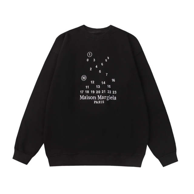 Maison Margiela MM6 Classic Sweatshirt Black White