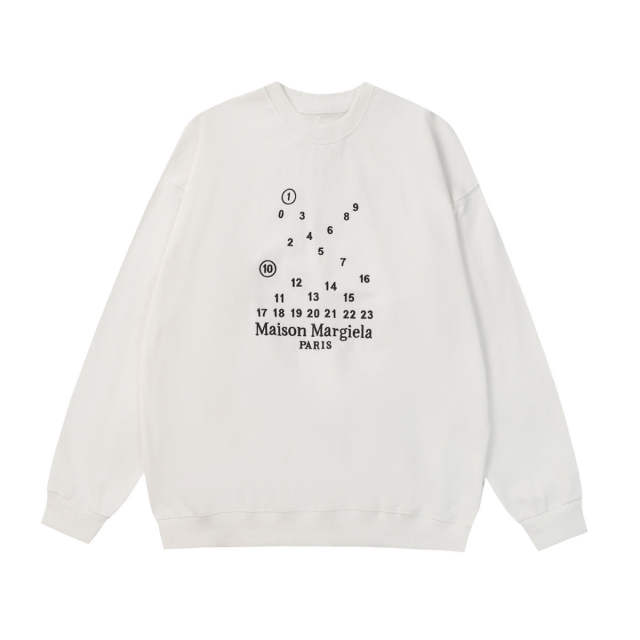 Maison Margiela MM6 Classic Sweatshirt Black White