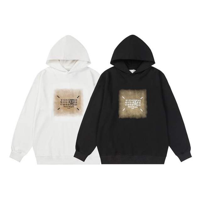 Maison Margiela MM6 Classic Hoodie Black White