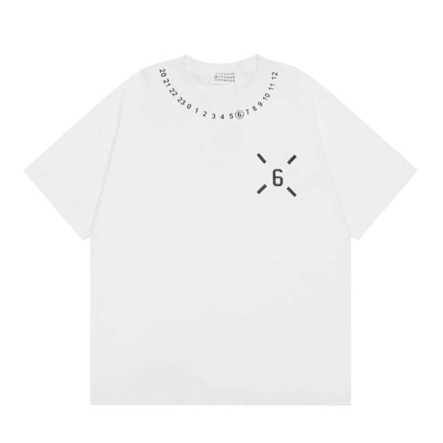 Maison Margiela MM6 T-Shirt Black White