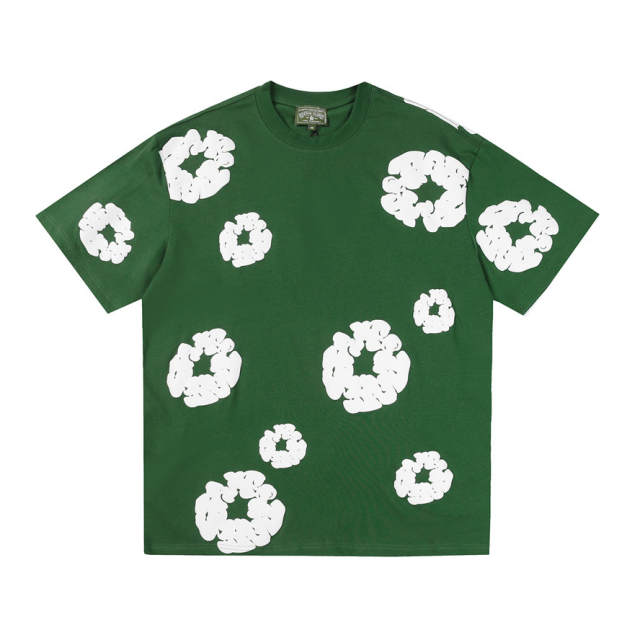 Denim Tears Foaming Printing T-Shirts Shorts Set
