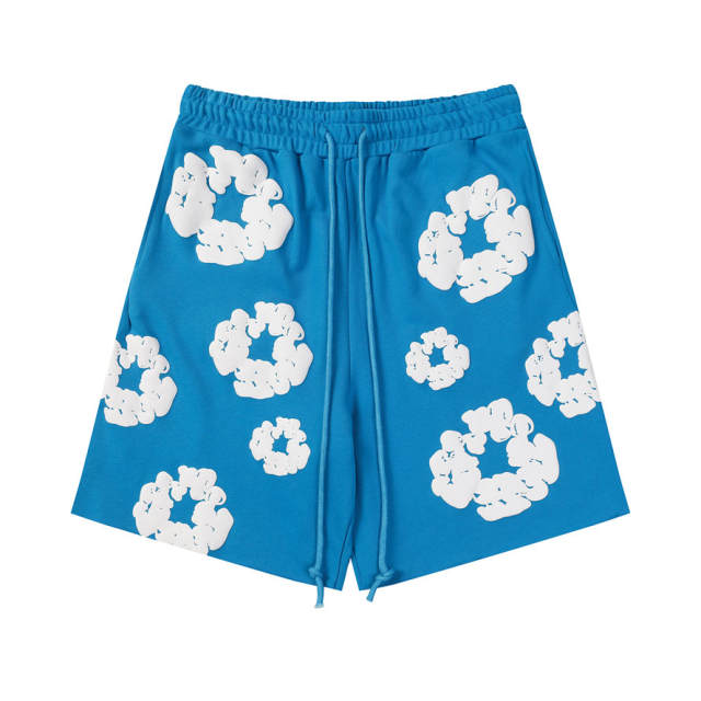 Denim Tears Foaming Printing T-Shirts Shorts Set