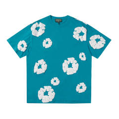 Denim Tears Foaming Printing T-Shirts Shorts Set