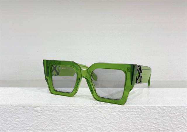 1:1 quality version Off White Arrow Logo Wide Leg Square Frame Sunglasses 6 colors