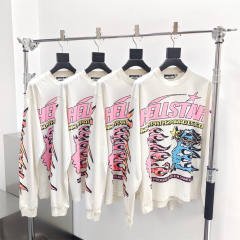 1:1 quality version Hellstar 1996 Pixel Letter Logo Long Sleeve T-Shirt with NFC Tag (Physical Chip)