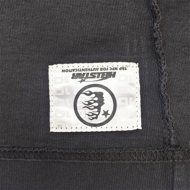 1:1 quality version Hellstar Front and back bright green logo washed version tee with NFC tag (Physical Chip)