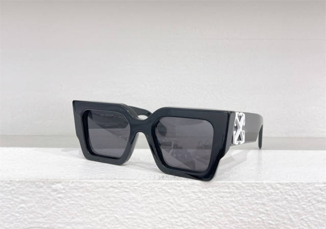 1:1 quality version Off White Arrow Logo Wide Leg Square Frame Sunglasses 6 colors