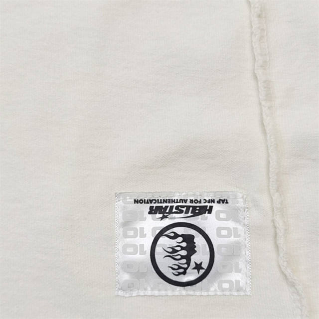 1:1 quality version Hellstar Black and Blue Logo Tee with NFC tag