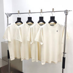 1:1 quality version Hellstar Chest small logo back lettering print Tee with NFC Tag (Physical Chip)