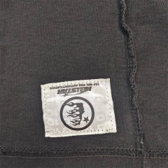 1:1 quality version Hellstar Brainwashed Big Eyes Letter Print Washed Version tee with NFC tag 2 colors (Physical Chip)