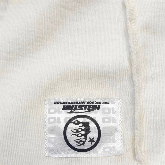 1:1 quality version Hellstar Brainwashed Big Eyes Letter Print Washed Version tee with NFC tag 2 colors (Physical Chip)