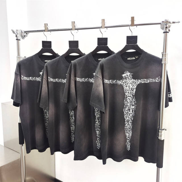 1:1 quality version Hellstar QR Code Standing Man Print Tee