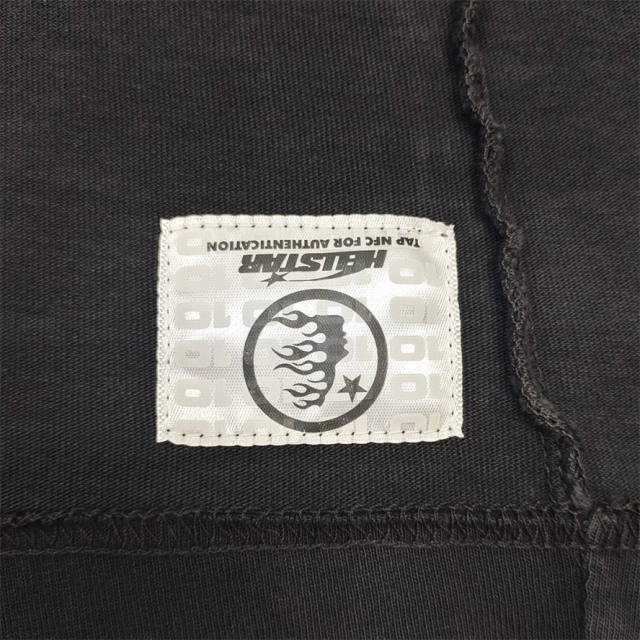 1:1 quality version Hellstar Full Tiffany Blue Logo Washed Version Tee with NFC Tag