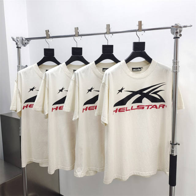 1:1 quality version Hellstar White Classisc Tee with NFC Tag