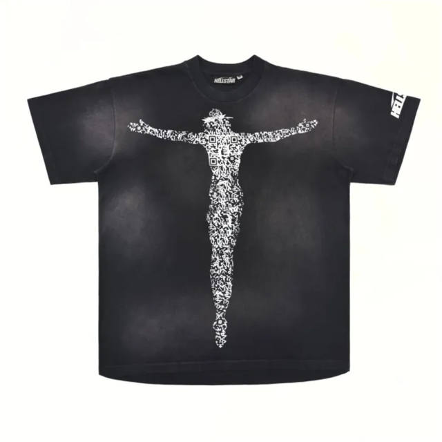 1:1 quality version Hellstar QR Code Standing Man Print Tee