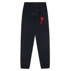 Trapstar Embroidered Logo Fleece Tracksuit Hoodie Pants Gray