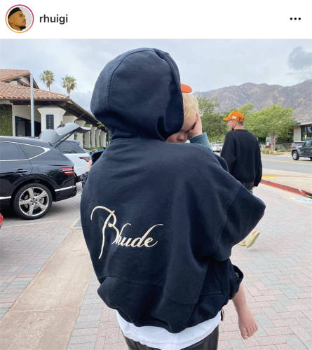Rhude Hoodie Black Gray