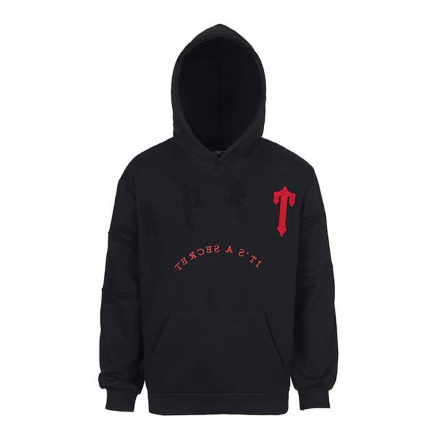 Trapstar Embroidered Logo Fleece Tracksuit Hoodie Pants Gray