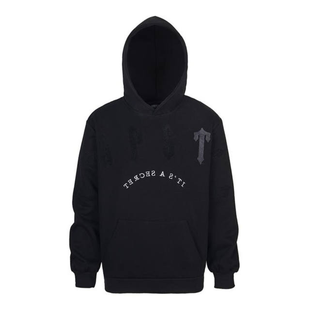 Trapstar Embroidered Logo Fleece Tracksuit Hoodie Pants Gray