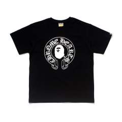 Bape x CH Babymilo Cross Tee T-Shirt Black White