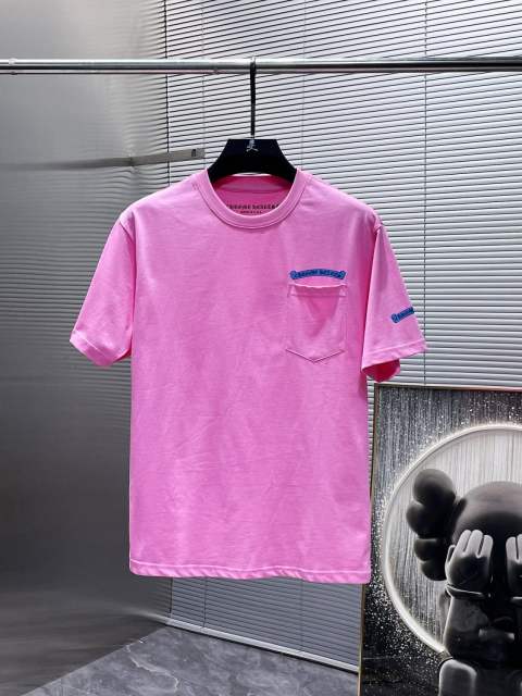 Chr0me Heart Banner Tee T-Shirt Blue Pink