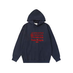 Masion Margiela Numbers Hoodie (Black White Navy Blue)