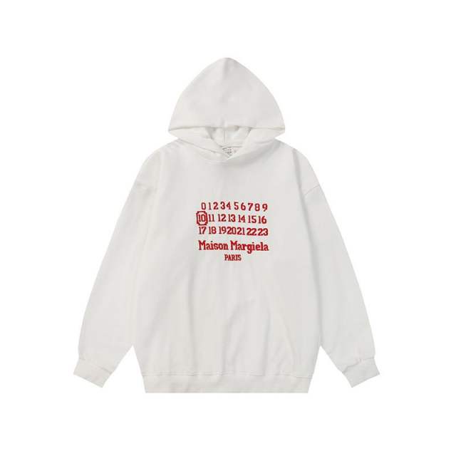 Masion Margiela Numbers Hoodie (Black White Navy Blue)