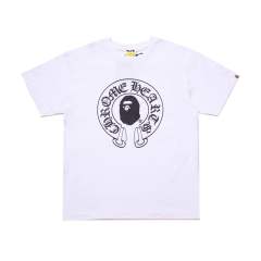 Bape x CH Babymilo Cross Tee T-Shirt Black White