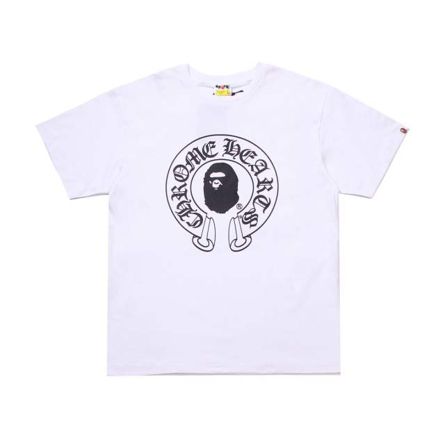 Bape x CH Babymilo Cross Tee T-Shirt Black White
