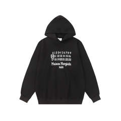 Masion Margiela Numbers Hoodie (Black White Navy Blue)