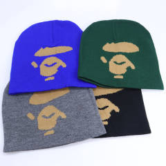 Bape Ape Face Knit Jacquard Cold Beanie 4 colors