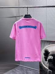 Chr0me Heart Banner Tee T-Shirt Blue Pink