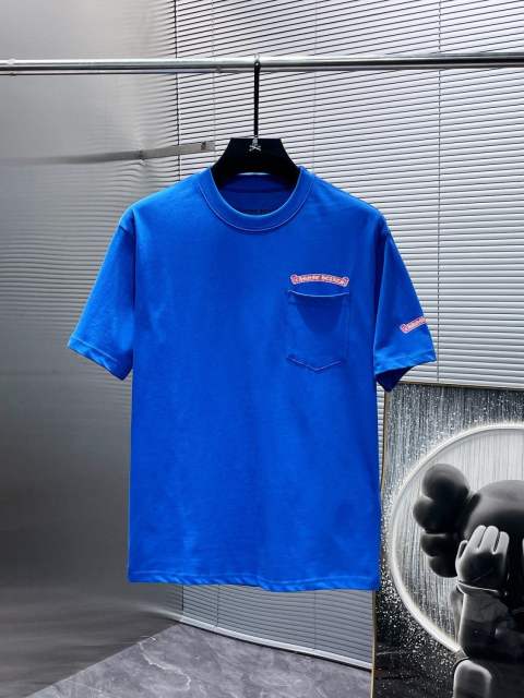 Chr0me Heart Banner Tee T-Shirt Blue Pink