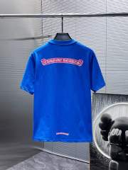 Chr0me Heart Banner Tee T-Shirt Blue Pink