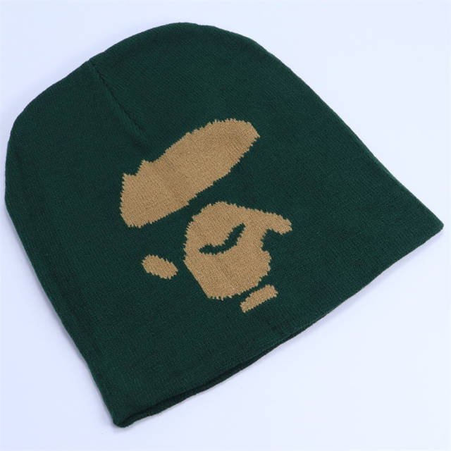 Bape Ape Face Knit Jacquard Cold Beanie 4 colors