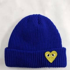 CDG Acrylic Heart Pattern Wool beanie 9 Colors