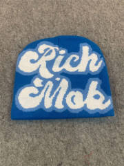 Rich Mok Cartoon Letter Knitted Cold beanie 6 colors