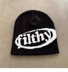 Filthy Cartoon letters creative knitted beanie 8 colors