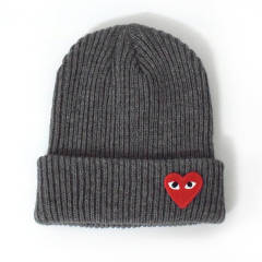 CDG Acrylic Heart Pattern Wool beanie 9 Colors