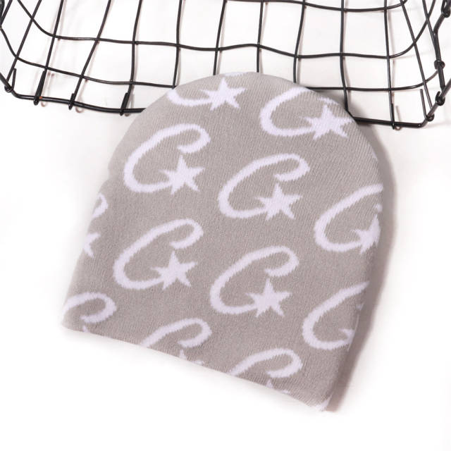 Corteiz Letter Star Jacquard Knit Cold beanie 6 colors