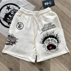 Hellstar studios washed shorts white