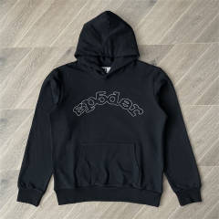 Spider WorldWide Classic Fonts Hoodie Black