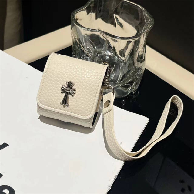CH Leather AirPods Case Black