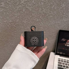 CH Leather AirPods Case Black