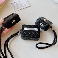 CH Leather AirPods Case Black